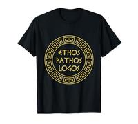 Ethos Pathos Logos Aristotle Greek Meander Camiseta