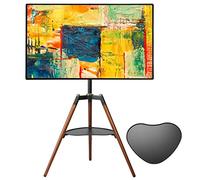ETHU Soporte de trípode para TV con Caballete de diseño，para 32-65 Pulgadas Televisor，Ajustable en Altura de TV de Estudio de Pantalla de pie con 140 ° de rotación para el Dormitorio, Sala de Estar