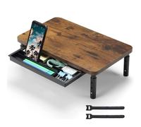 ETHU Soporte para monitor de pie, 3 soportes de monitor de altura ajustable con cajón de almacenamiento, organizador de escritorio para oficina y hogar, ordenador portátil, PC iMac