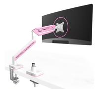 ETHU Soporte para monitor para pantallas de 13 a 32 pulgadas, soporte individual para brazo de monitor de 2 a 15 kg, soporte de pantalla ajustable en altura con inclinación, pivote, giratorio, VESA 75