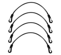 ETHZZLE 4 correas elásticas para manta de caballo, correas elásticas para las piernas con clips dobles, correas de repuesto elásticas y duraderas para un óptimo invierno