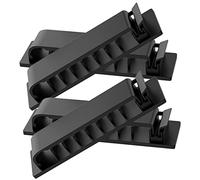 ETHZZLE 4 piezas Organizador de Cables Adhesivo con Orificios de Unidades Clips para Gestión de Cables para Escritorio Hogar y Oficina sin Taladro Fácil Instalación