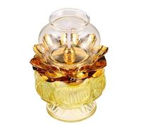 ETHZZLE Lámpara de Aceite Budista Flor de Quinqué de Queroseno Resistente al Viento Iluminación de Emergencia para Hogar y Templo Diseño Elegante y Fácil de Usar