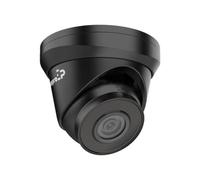 EtiamPro Cámara de Red IP Domo, cámara de vigilancia, 4 MP, Leds IR, visión Nocturna 30 m, Objetivo Fijo, tecnología WDR, función PoE, App Guarding Vision, para Interior y Exterior, Negra