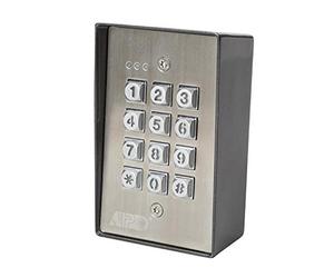 EtiamPro Teclado codificado, con Teclas metálicas iluminadas, Resistente a la Intemperie, Salidas de relé Dobles, diseño antivandálico, Apto para Uso Exterior, Apto para instalación en Pared o Poste,