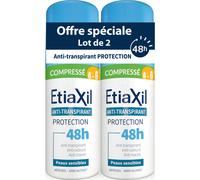 Etiaxil Anti-Transpirant Déodorant Compressé Peaux Sensibles 2x100ml