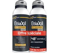 Etiaxil Anti-Transpirant Men 48 H Aérosol 2 X150 ml