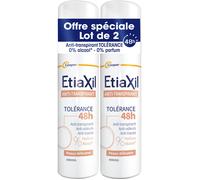 Etiaxil Anti-Transpirant Tolérance 48h Peaux Délicates Aérosol 2x150ml