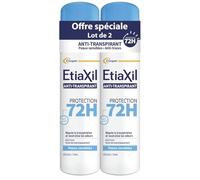 Etiaxil Antitranspirante Aerosol Protección 72H - Sin alcohol - Protección potente contra el sudor y los olores - Piel sensible - Dermatológicamente probado* - Antimanchas - 2 x 150 ml