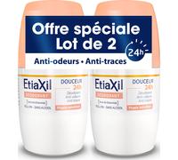 Etiaxil Desodorante Suave 24 H Sin Sales de Aluminio Roll-On 2 X50 ml
