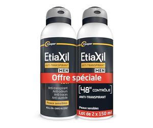 ETIAXIL MEN DEODORANT LOT DE 2X150ML