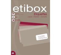 ETIBOX 14954-100 etiquetas blancas adhesivas multiusos - 199,6 x 289,1 mm - Laster, inyección de tinta, copiadoras - A4-100 hojas.