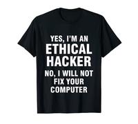 Ética Hacker Computadora Ciberseguridad IT Pen Tester T Shirt Camiseta