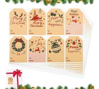 Etichettê autoadesive Nàtalizie - ?ette Natale adesive Etiquetas ?egalo Natale P?esent - Pegatinas Calcomanías con nombres festivos para regalos - Decoraciones de papel de regalo Etiquetê regalo Et