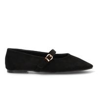 Etika Bailarinas de Punta Fina para Mujer, Zapato Plano Elegante con Pulsera al Tobillo y Cierre de Hebilla, Calzado Versátil para Oficina y Vestir, Modelo 63310 Negro - 37