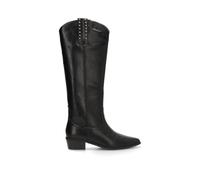 Etika Botas Altas Camperas para Mujer, Bota de Caña Alta (39cm) Estilo Cowboy con Tacón Bajo de 4cm y Cremallera, Modelo 110552 Negro - 38