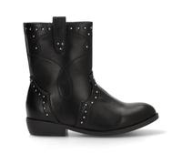 Etika Botas Camperas para Niña, Botín Estilo Cowboy con Tachuelas y Tacón Bajo de 3cm, Cierre con Cremallera, Modelo 110555 Negro - 36
