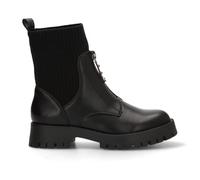 Etika Botas Militares de Plataforma para Mujer, Botín de Combate con Caña Elástica Tipo Calcetín y Suela Track, Cierre con Cremallera, Modelo 11045 Negro - 40