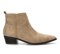 Etika Botín campero Mujer, tacón de Bloque, 110551 | Forro textil y planta sintética, Zip, remaches metálicos y tacón de bloque de 4 cm para el día a día.