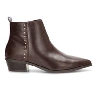 Etika Botín campero Mujer, tacón de Bloque, 110551 | Forro textil y planta sintética, Zip, remaches metálicos y tacón de bloque de 4 cm para el día a día.