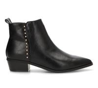 Etika Botín campero Mujer, tacón de Bloque, 110551 Negro 40 | Forro textil y planta sintética, Zip, remaches metálicos y tacón de bloque de 4 cm para el día a día.