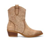 Etika Botines Calados de Entretiempo para Mujer, Diseño Casual Boho-Chic con Tacón Medio de 5cm y Cremallera, 31126 Taupe - 37
