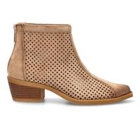 Etika Botines Calados de Entretiempo para Mujer, Diseño Casual de Caña Corta con Cremallera y Tacón Medio de 5cm, 31129 Taupe - 36