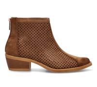 Etika Botines Calados de Entretiempo para Mujer, Diseño Casual de Caña Corta con Cremallera y Tacón Medio de 5cm, 31129 Camel - 38