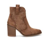 Etika Botines de Tacón Alto para Mujer, Diseño Calado de Entretiempo con Caña Corta y Cremallera, 31127 Camel - 39