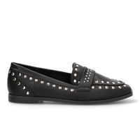 Etika Mocasines de Plataforma para Mujer, Loafer con Suela Track y Decoración de Tachuelas, Calzado Slip-On Cómodo y Moderno, Modelo 40329 Negro - 36