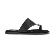 Etika Sandalia Negra Mujer 10172 | Sandalia Plana de Dedo - Mujer color: negro talla: 40