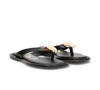 Etika Sandalia Plana de Dedo Estilo Minimalista y Vegano - 10108 para: Mujer Color: Negro Talla: 41