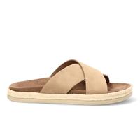 Etika Sandalias Bio para Hombre, Alpargatas Abiertas Tipo Pala con Tiras Cruzadas y Planta Anatómica, 41028 Beige - 42
