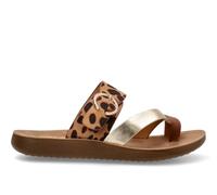 Etika Sandalias Planas para Mujer, Sandalia Cómoda con Planta Anatómica y Doble Hebilla Ajustable, Estilo Bio para Verano, Modelo 10128 Leopardo - 38