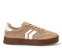 Etika Zapatillas Deportivas Casual para Mujer, Diseño Retro Court con Suela Doble de Goma y Detalles de Antelina, Modelo Laguna 50031 Beige - 41