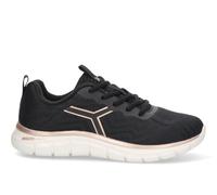 Etika Zapatillas Deportivas para Mujer, Deportivas Ultraligeras con Tecnología HYPERLIGHT y Plantilla Memory Foam, Calzado para Running y Gimnasio, Modelo 50218 Negro - 37