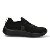 Etika Zapatillas sin Cordones para Hombre, Deportivas Estilo Slip-On con Ajuste Elástico, Calzado Ligero con Plantilla Memory Foam para Caminar, Modelo 82034 Negro - 42