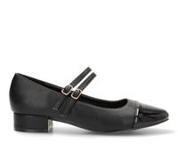 Etika Zapatos de Tacón Bajo para Mujer, Elegante Zapato Destalonado de Punta Fina, Tacón Ancho de 2,5cm, Ideal para Fiesta y Boda, Modelo 63306 Negro - 40