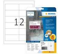 Etiketten A4 weiß 96,5x42,3 mm extrem stark haftend Folie matt 300 St. 97 x 42.3