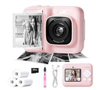 ETIKEZ Cámara de Fotos instantánea para niños, Cámara Fotos Infantil 1080P, Regalos de cumpleaños de Navidad para niñas de 3 a 12 Años, Camara Fotos Juguete portátil con Tarjeta SD de 32 GB