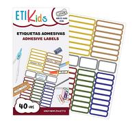 ETIKIDS 40 Etiquetas adhesivas laminadas personalizables multiusos (Uniformes)