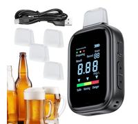 Etilotest - Comprobador de alcohol - aparato de etímetro digital digital digital - probador de alcohol por respiración - para conducción de senderismo, camping casa viajes