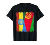 Etiopía Eritrea Media Bandera Patrimonio Eritrea Etíope Camiseta