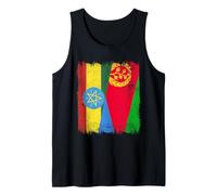 Etiopía Eritrea Media Bandera Patrimonio Eritrea Etíope Camiseta sin Mangas
