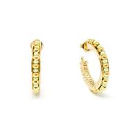 Shabama Etiopia Verde 3 cm Pendientes #Oro Brillo