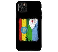 Etiopía Yibuti Media Bandera Orgullo Etiope Yibutiano Carcasa para iPhone 11 Pro Max