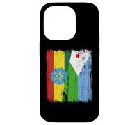 Etiopía Yibuti Media Bandera Orgullo Etiope Yibutiano Carcasa para iPhone 14 Pro