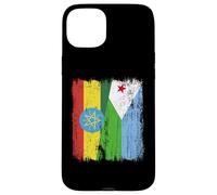 Etiopía Yibuti Media Bandera Orgullo Etiope Yibutiano Carcasa para iPhone 15 Plus