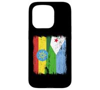 Etiopía Yibuti Media Bandera Orgullo Etiope Yibutiano Carcasa para iPhone 15 Pro
