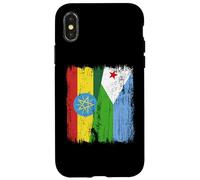 Etiopía Yibuti Media Bandera Orgullo Etiope Yibutiano Carcasa para iPhone X/XS